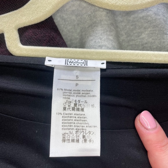 Wolford Black Long Sleeve Scoop Neck Top - Picture 6 of 6